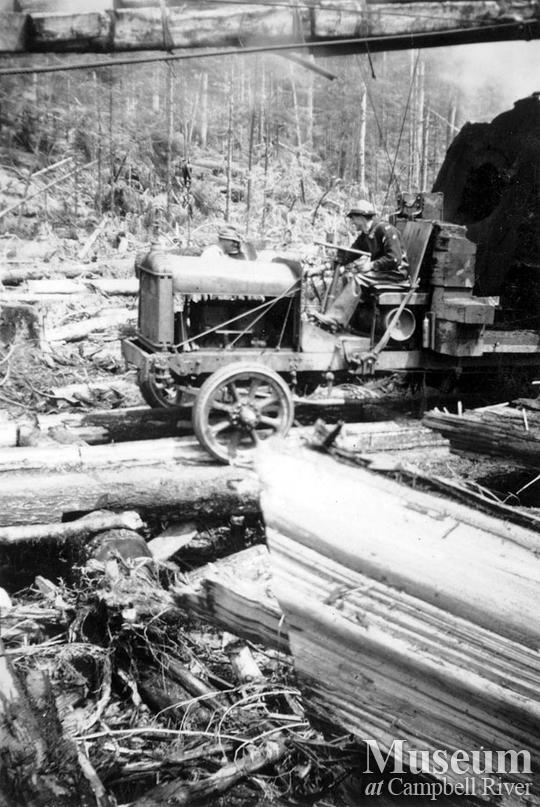 Loaded logging truck at Byles and Groves operations