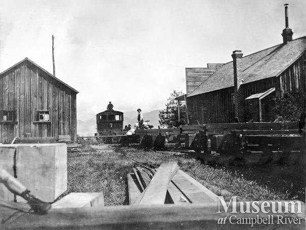 Hasting Co. locomotive at Rock Bay