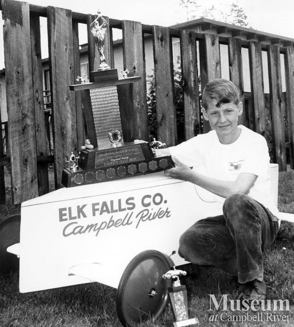 Winner of annual Fastest Soap Box race, Campbell River