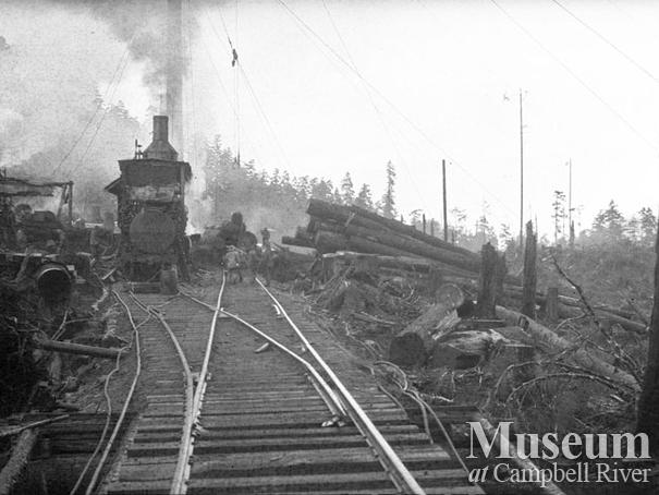 Nimpkish Timber Co. operations at Camp 9