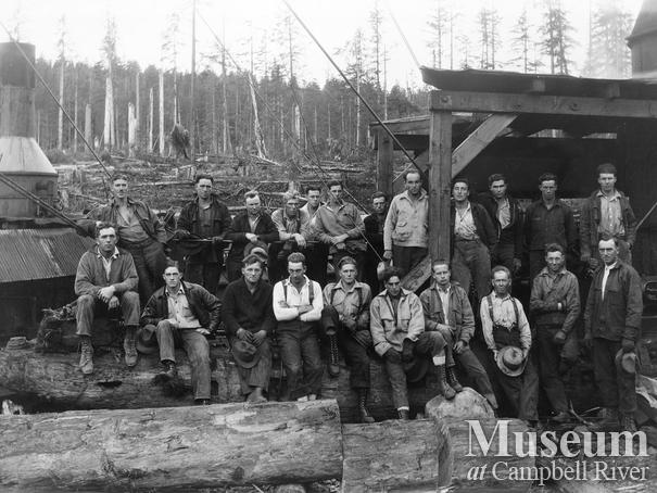 Campbell River Timber Co. yarder and loader crew