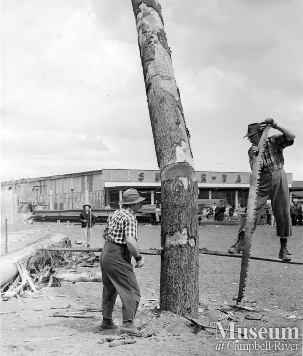 A logging demonstration in Campbell River