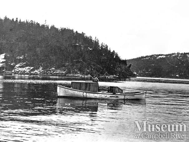 The camp boat used by Bendickson Logging