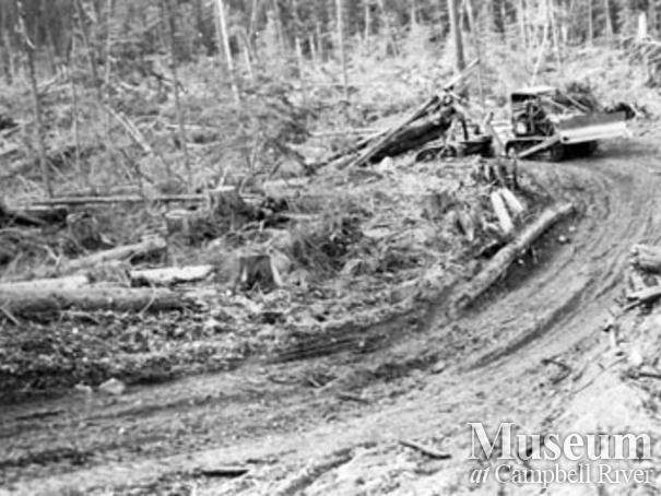 Cat logging at Bloedel, Stewart and Welch Camp 5`