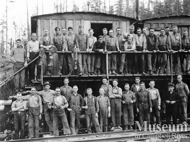 Logging camp crew