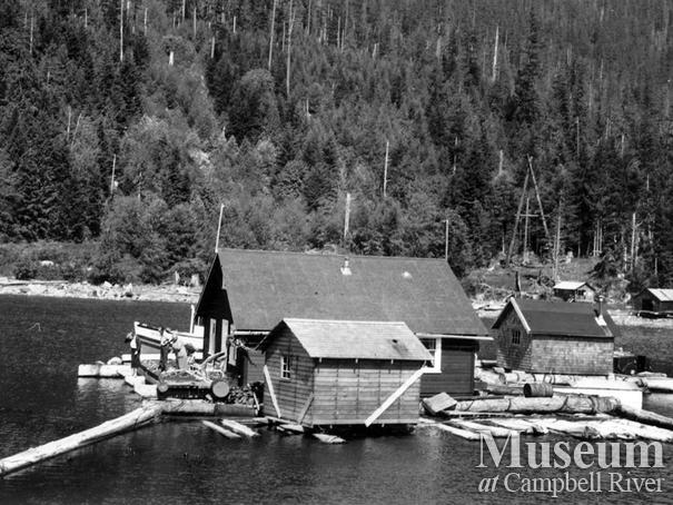 Percy Belson's float camp near Dent Island