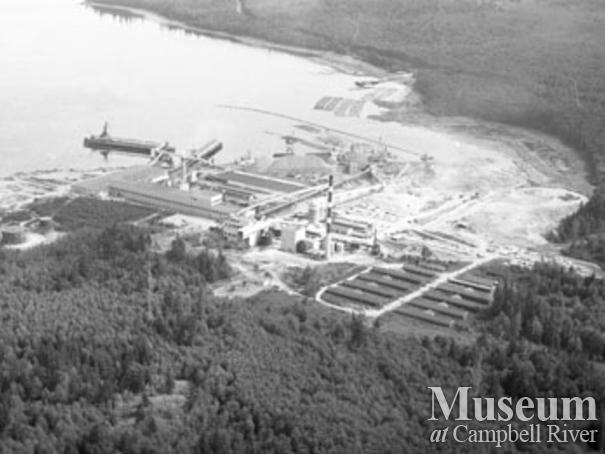 Aerial View of Elk Falls Mill
