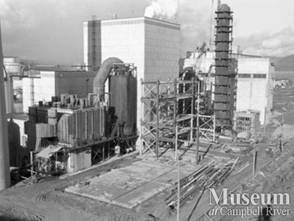 Expansion at the Elk Falls Mill, 1960's