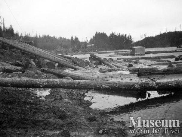 Log dump Coal Creek Logging Ltd., Granite Bay